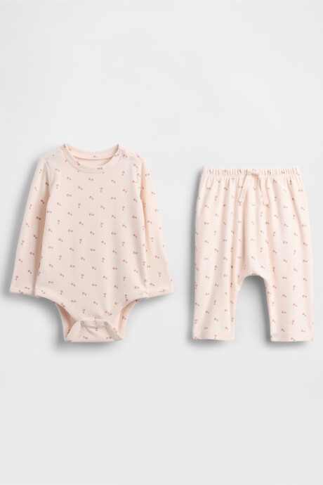 Set De Body Y Pantalón Bebé Barely Pink