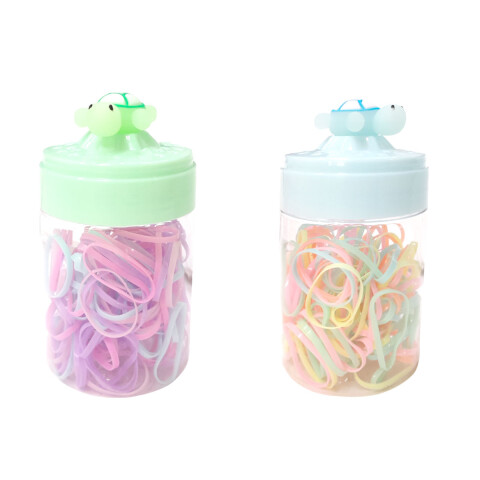 Colitas para el cabello de goma en frasco Colitas Para El Cabello De Goma En Frasco