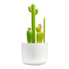 Set de cepillos limpia Biberones Cactus con base Boon verde blanco