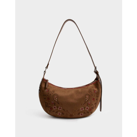 Bandolera Suede Camel - Marron Camel