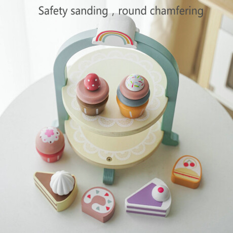 Juego de Pastelería Madera Soporte Cupcakes Torta AK0144 001