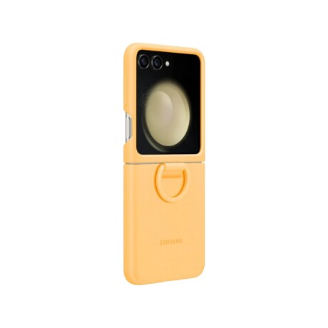 Funda Samsung Silicone Case con Anillo para Galaxy Z Flip5 Apricot