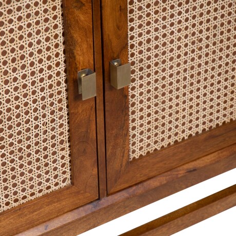 APARADOR MADERA NATURAL-BEIGE CANE