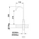 Griferia Auxiliar Monocomando De Mesada Para Filtro Clever Brush Nickel GRIS-BRUSHED NICKEL
