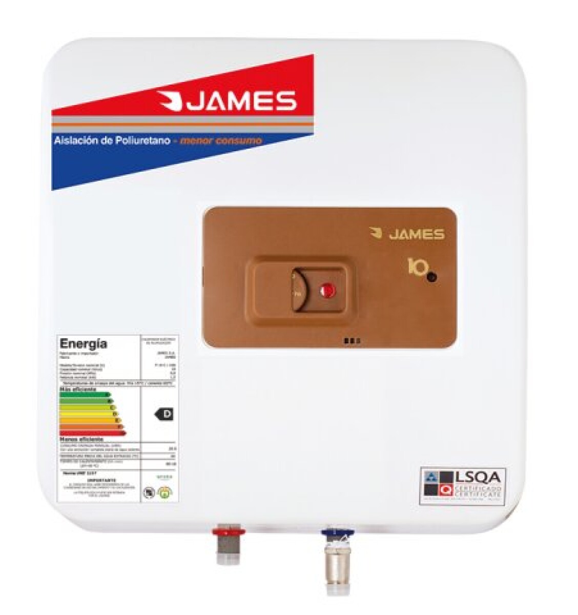 Termotanque James Pris.cob.10l 