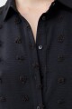 Camisa plumetti negro
