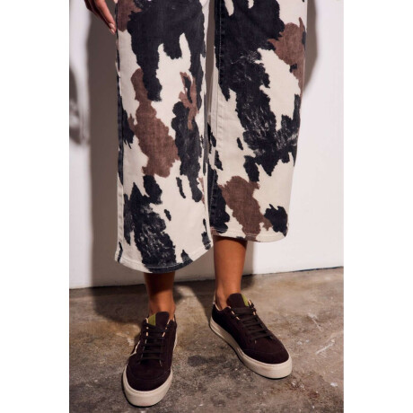 Jean Wide Leg Print Vaca Print