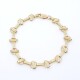 Pulsera en oro 18k amarillo diseño argollas Pulsera en oro 18k amarillo diseño argollas