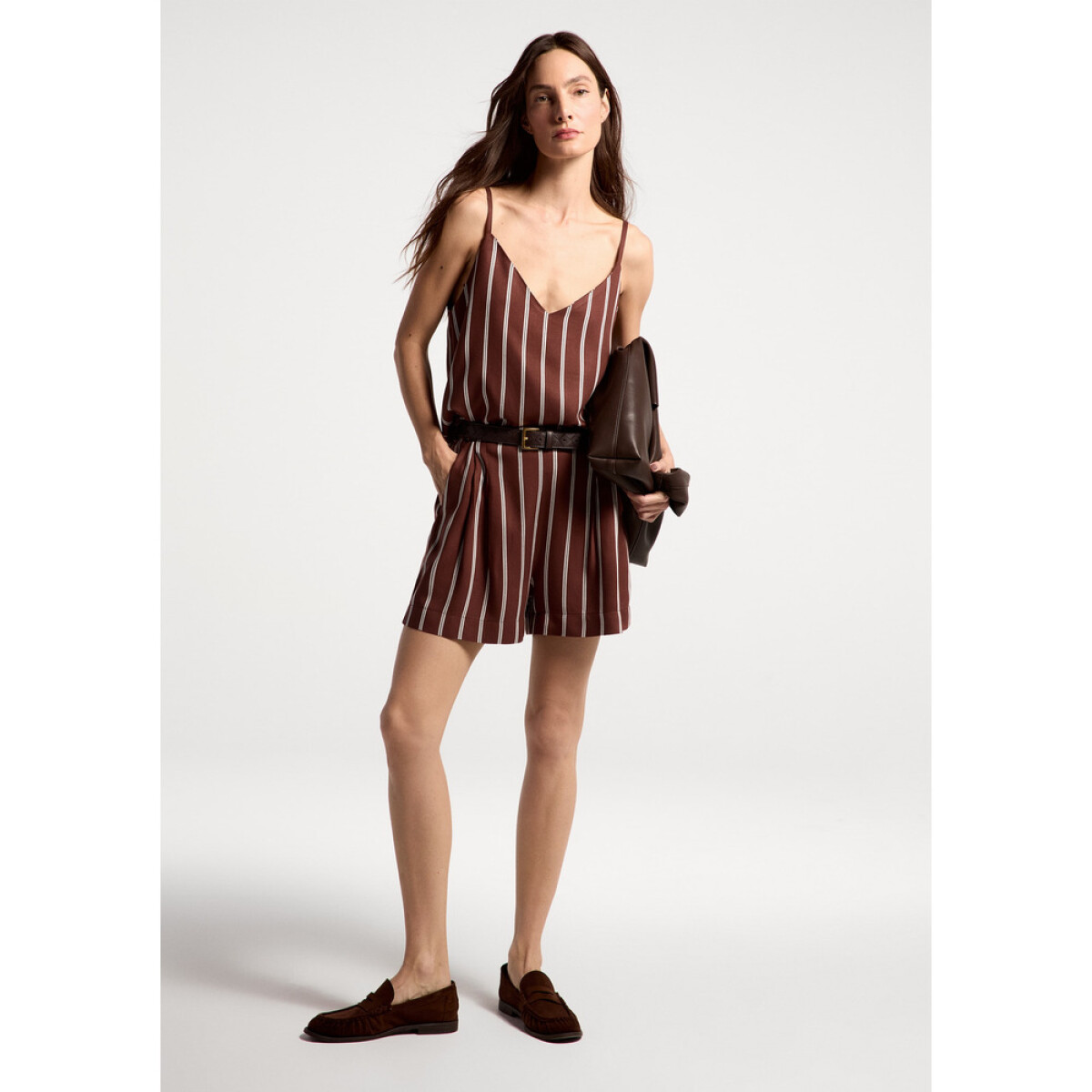 SHORTS FEM - MARROM ESCURO 