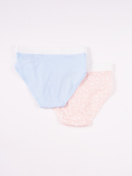PANTY TEEN PACK X 2 VERDE AQUA