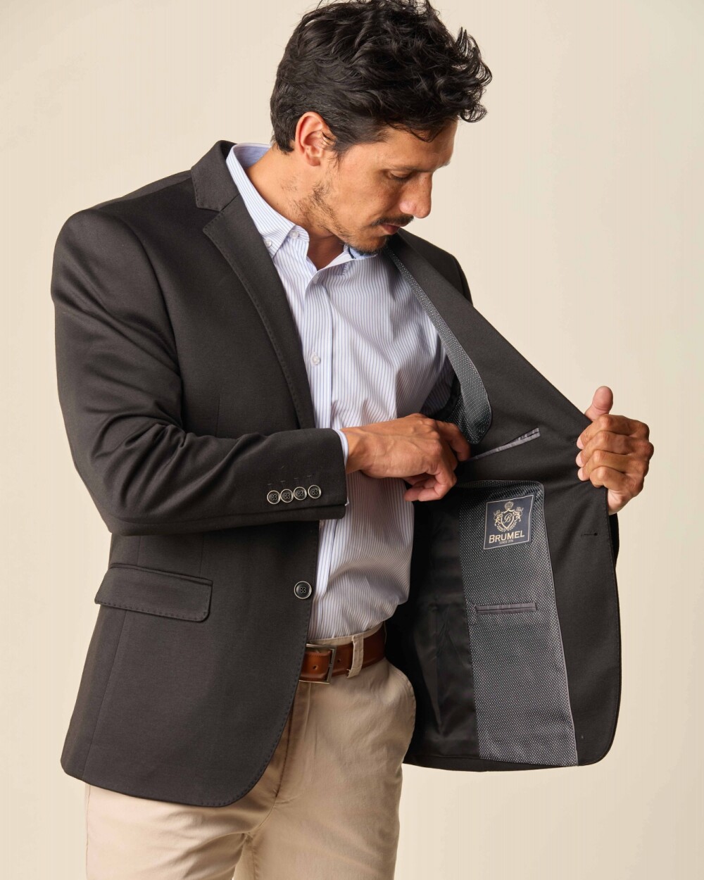 Saco Sport Knitted Classic Fit Negro