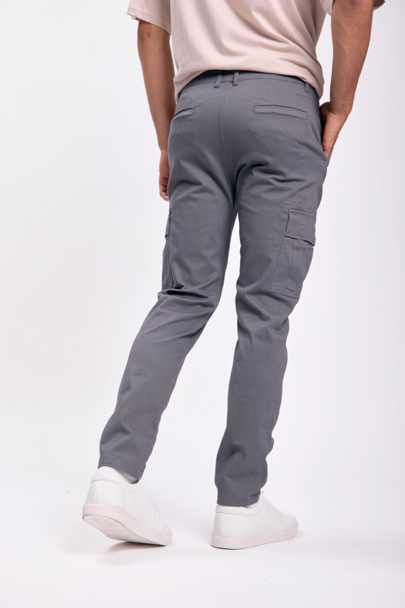 Pantalón cargo clásico Gris Oscuro