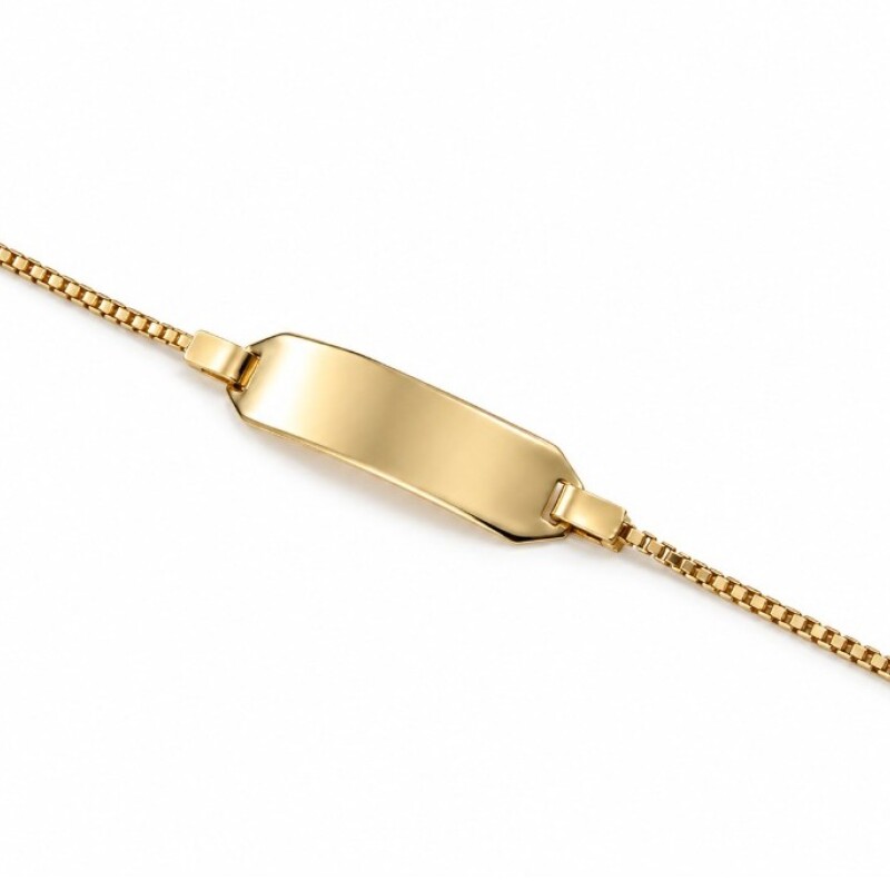 Pulsera con placa Oro 18 Kt Pulsera con placa Oro 18 Kt