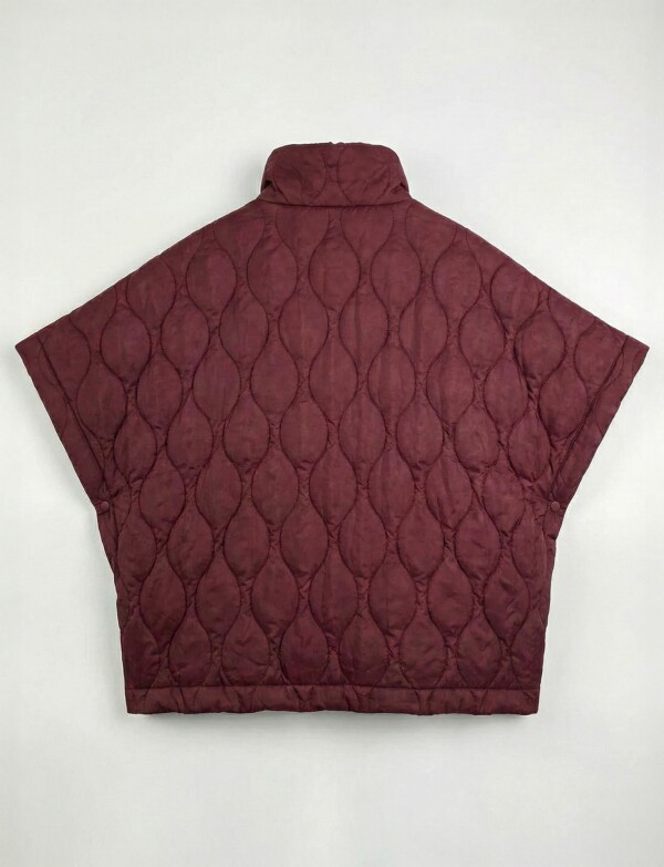 Poncho Capitoneado BORDEAUX