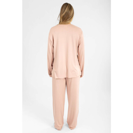 Pijama Peach Muna Liso Rosado