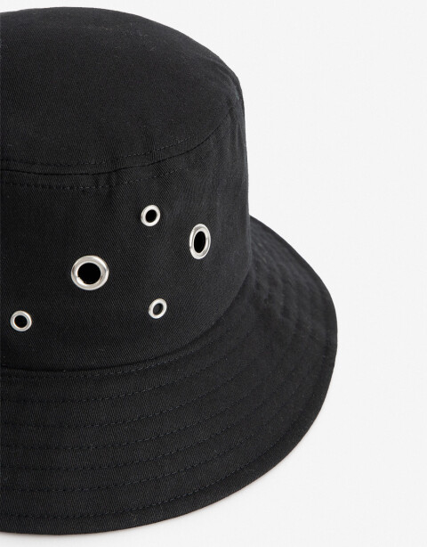 Sombreros verano Piluso Sombrero Piluso Con Ojales - Negro