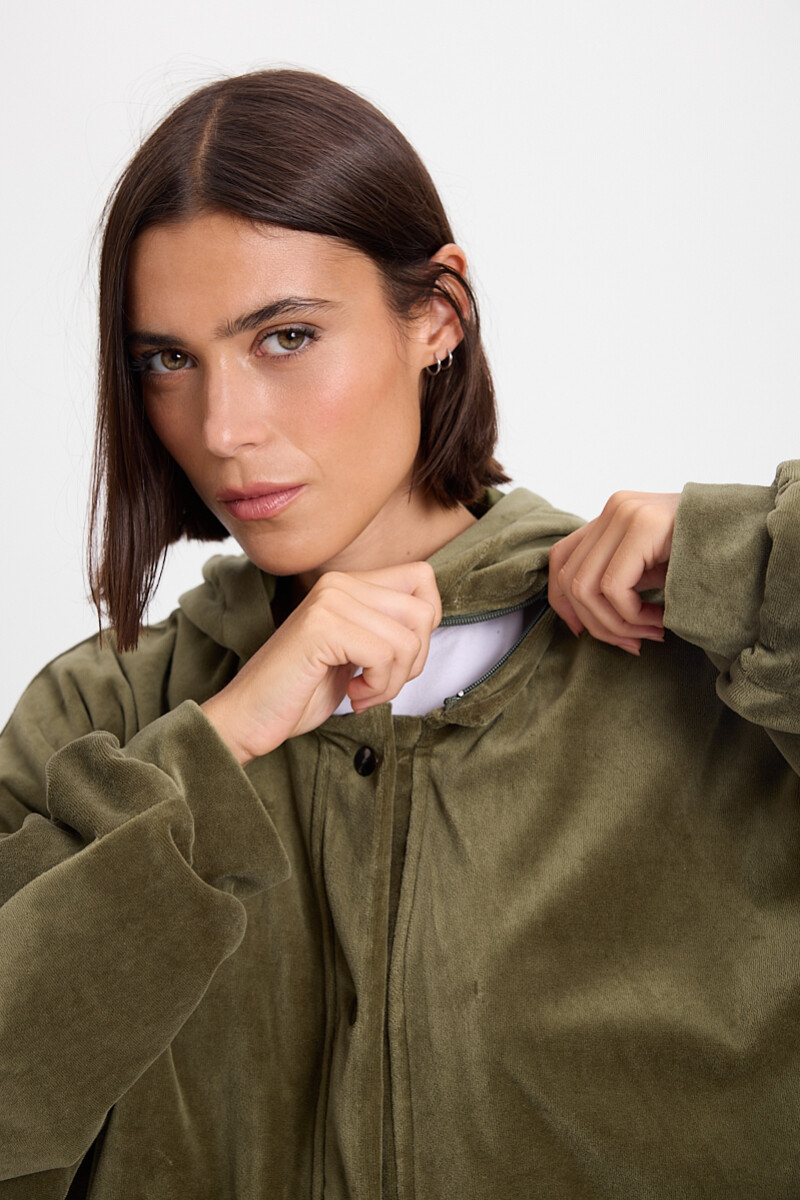 Campera Hoodie Verde