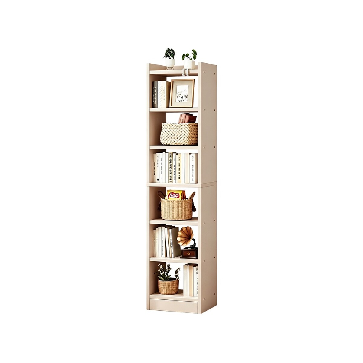 Estantería Repisa 6 Estantes 180cm Crema Mo¨vi - CREAM 