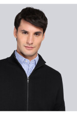 Campera tejida con cierre Arrow NEGRO
