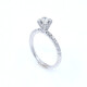 Anillo en oro 18k blanco y brillantes Anillo en oro 18k blanco y brillantes