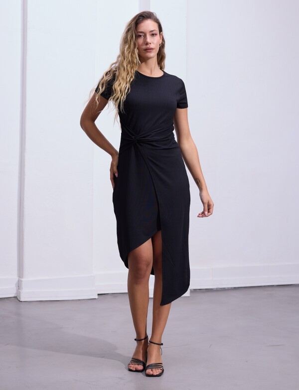 Vestido Asimetrico NEGRO