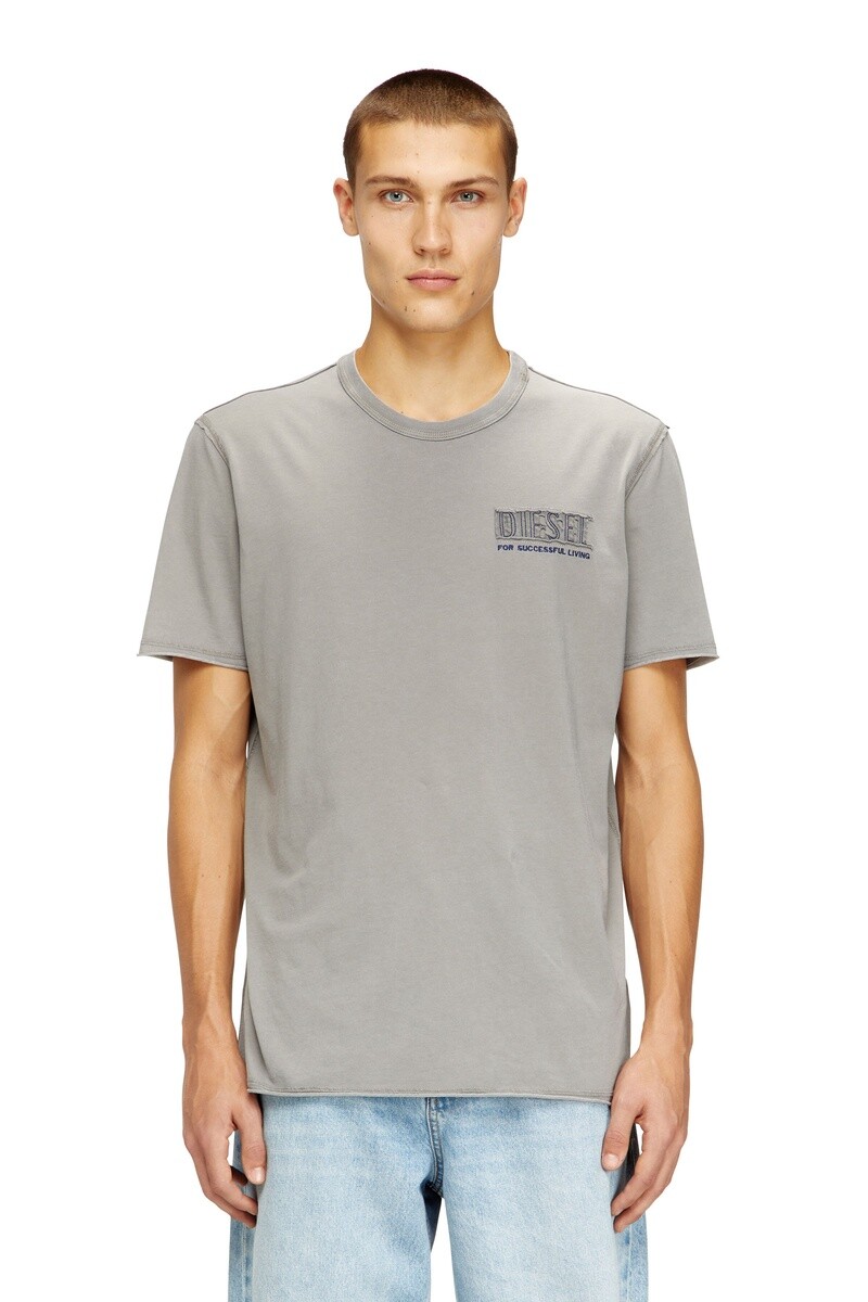 Polo Para Hombre T-Rawjust-V1 Gris Claro