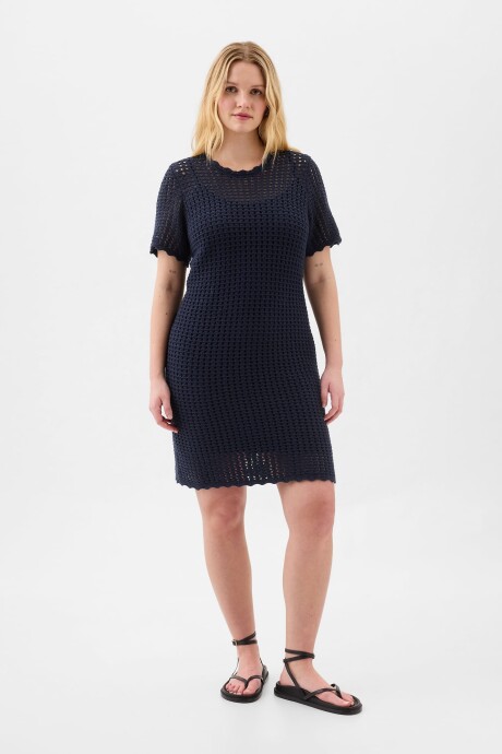 Vestido Crochet Mujer Navy Uniform