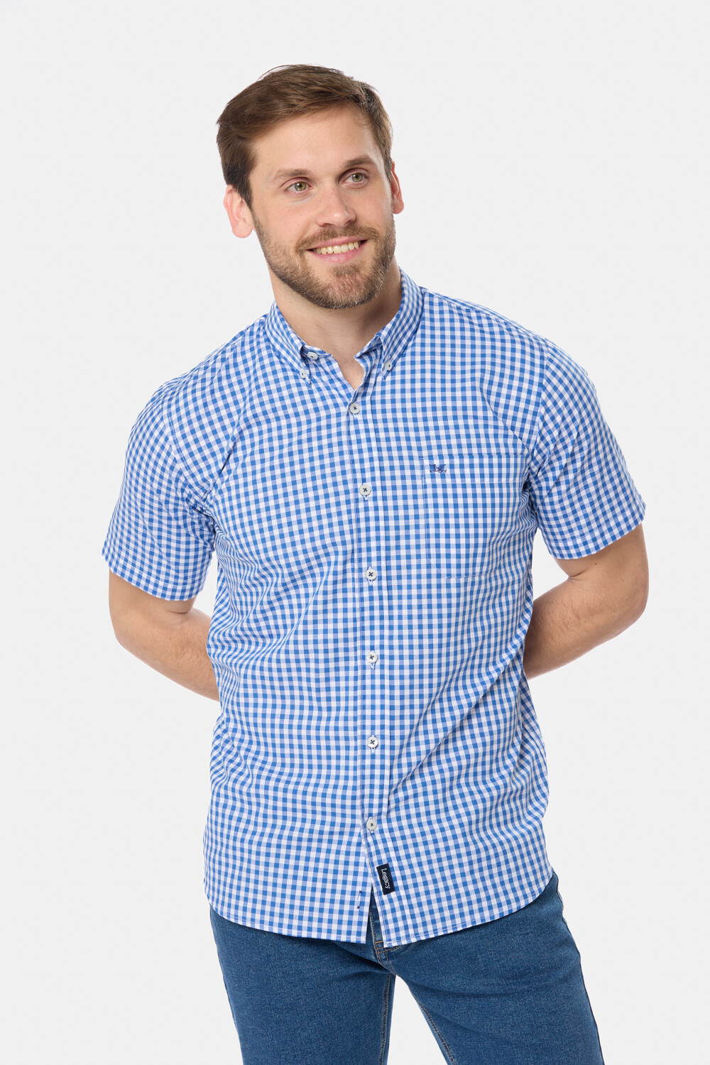 CAMISA SPORT A CUADROS Azul