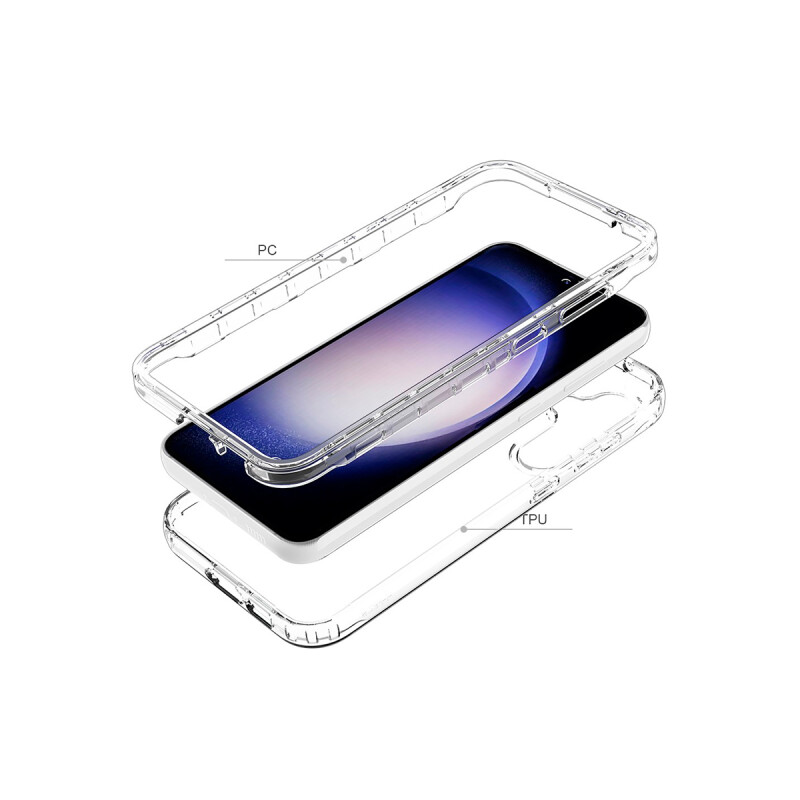 Protector rígido Samsung Galaxy S23 FE 5G transparente degrade negro Protector Rígido Samsung Galaxy S23 Fe 5g Transparente Degrade Negro