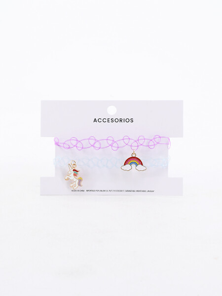 COLLAR SET x 2 MULTICOLOR