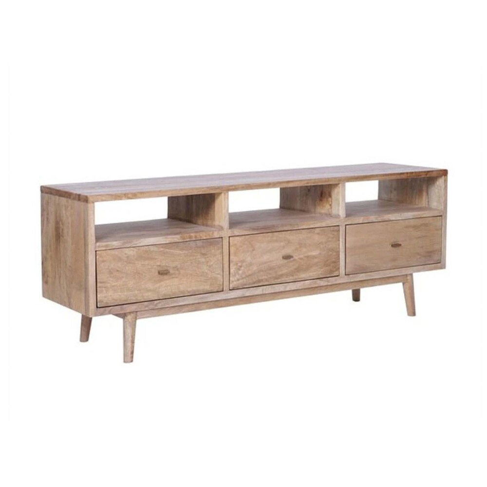 MUEBLE DE TV MADERA NATURAL-BEIGE MANGO NATURAL