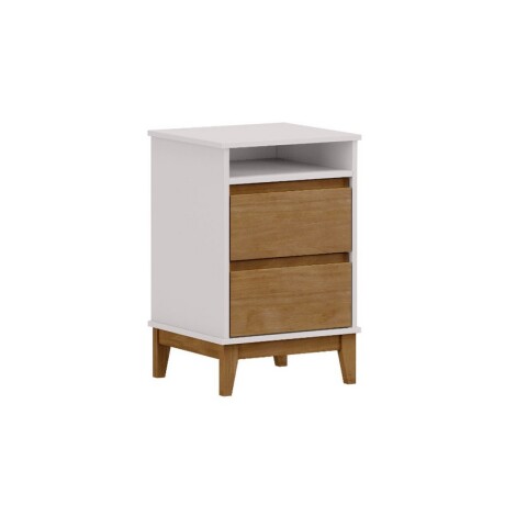 MESA DE LUZ FINESTRA 2 CAJONES OFF WHITE /FREIJO MESA DE LUZ FINESTRA 2 CAJONES OFF WHITE /FREIJO