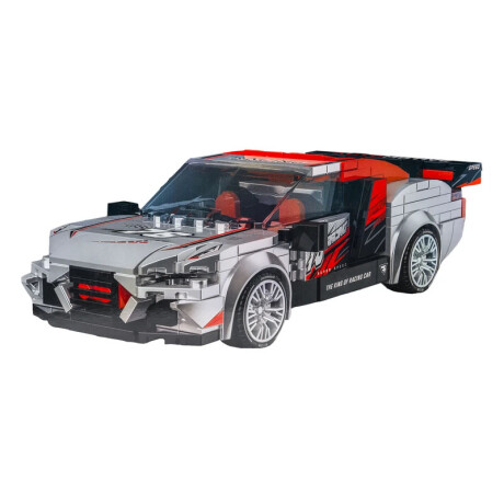 Bloques autito metálico rojo