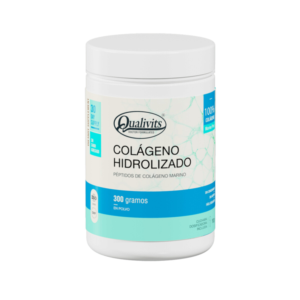 Colágeno hidrolizado en polvo 300grs Qualivits 
