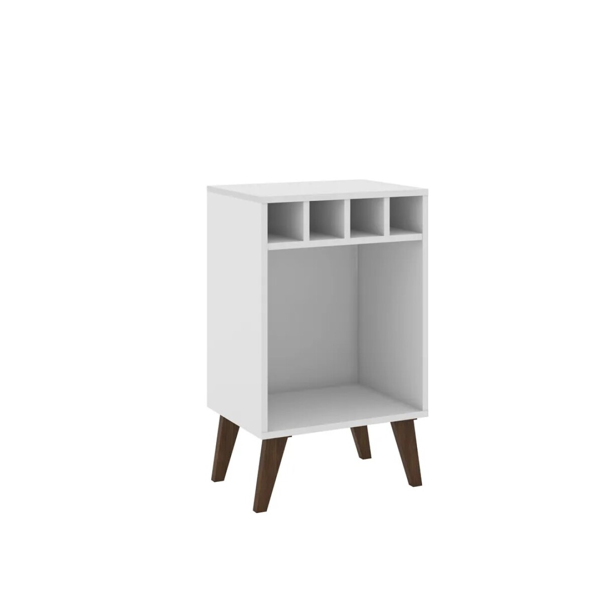 Mueble y Botellero Retro Blanco 