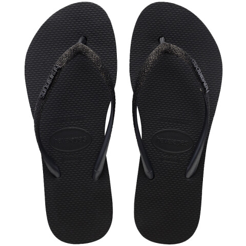 Ojotas Havaianas Slim Flatform Sparkle Negro