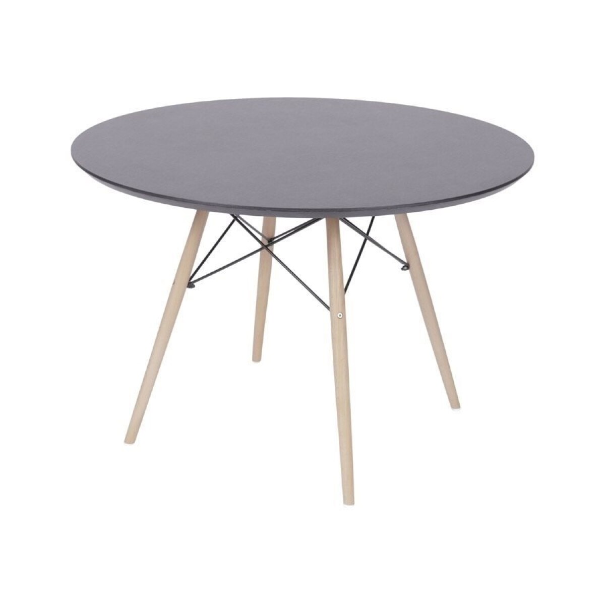MESA EAMES DKR D110x73CM MDF Y MADERA NEGRO 