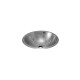 Pileta Simple Redonda Acero Inox Sin Valvula 46X46.5X20