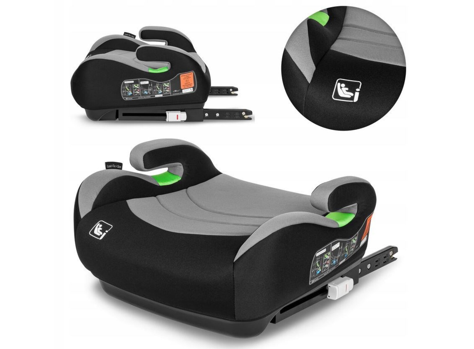 Booster con isofix 22 a 36kg - Gray 
