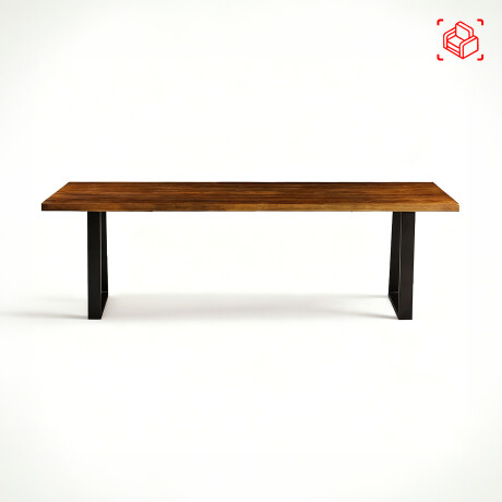BANCO DE COMEDOR MADERA-Y-METAL MARRON YORK