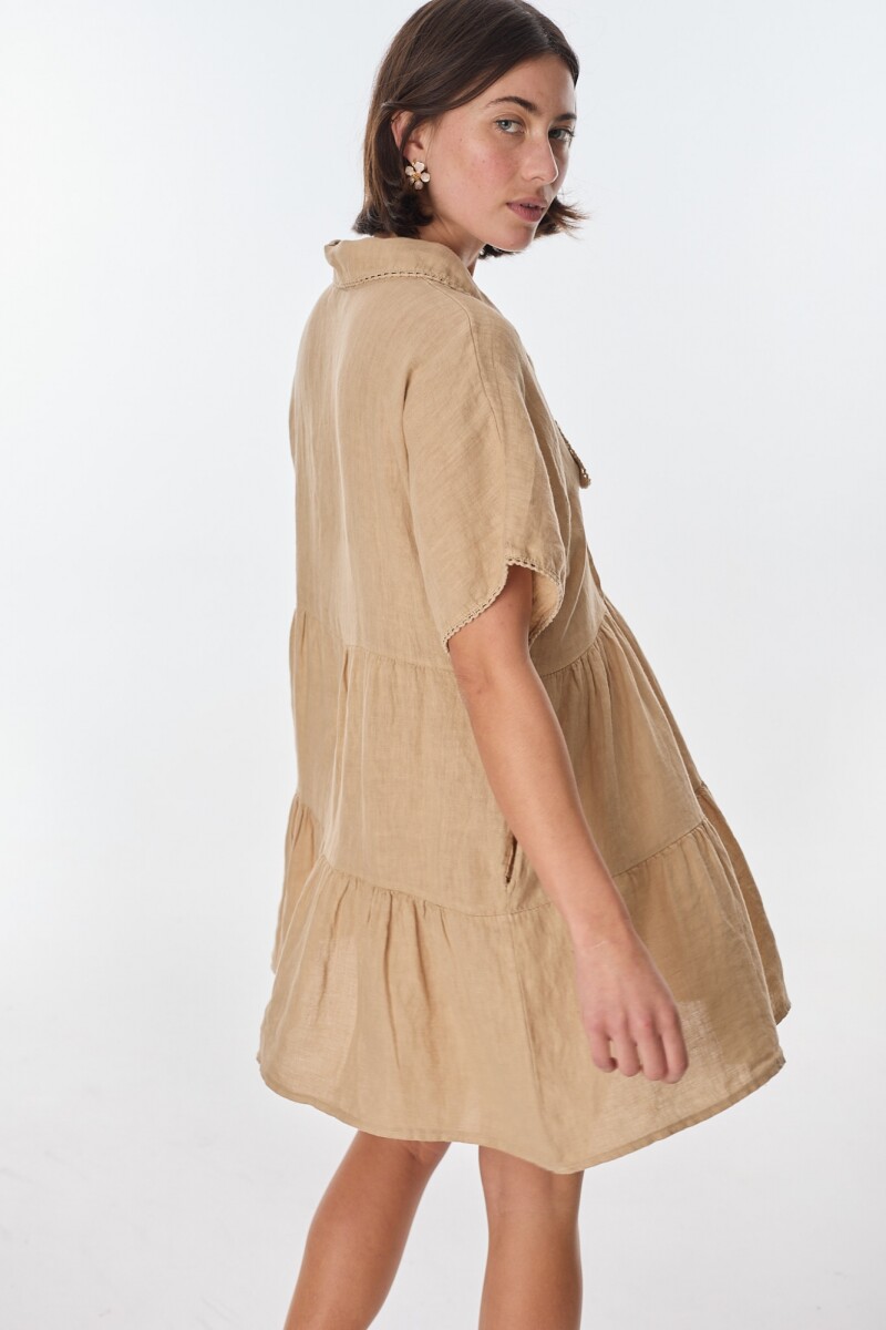 Vestido New Castello Beige