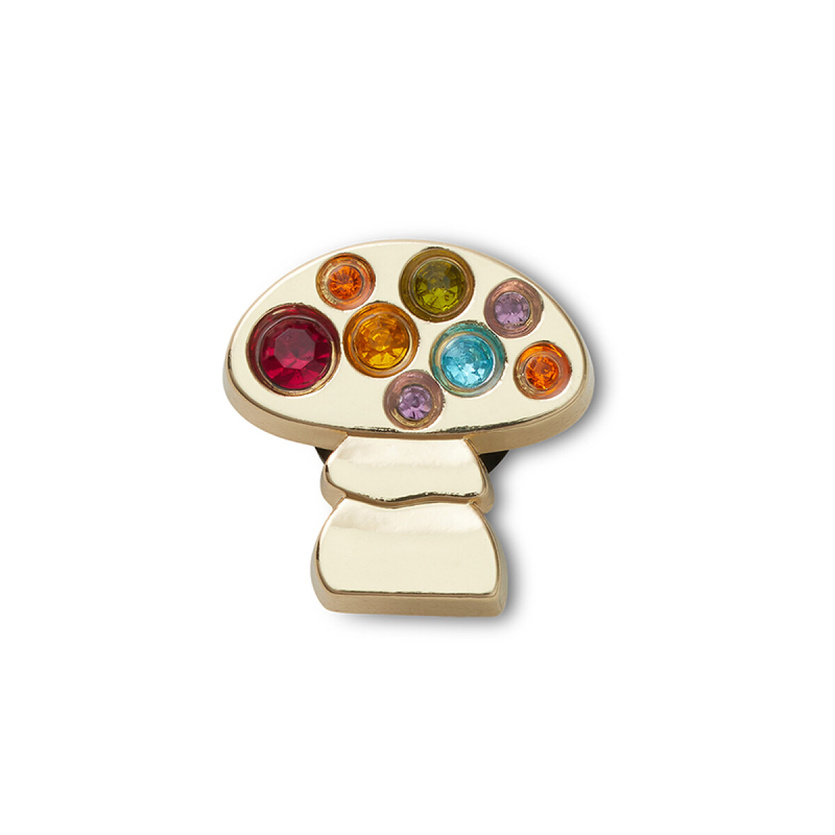Jibbitz™ Charm Gold Rainbow Mushroom - Multicolor 