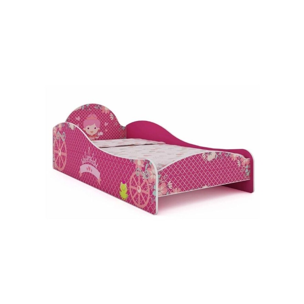 CAMA - 1 PLAZA MDF ROSA PRINCESA CAMA - 1 PLAZA MDF ROSA PRINCESA