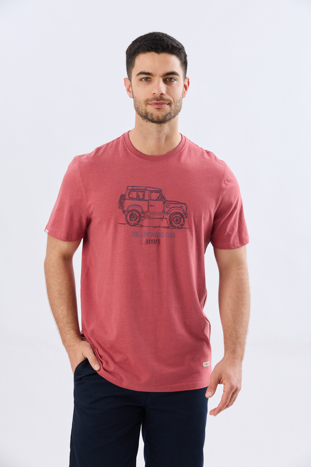 REMERA ESTAMPADA DE ALGODÓN Ladrillo