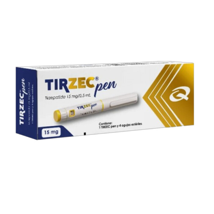 TIRZEC PEN 15 MG PEN 2ML + 4 AGUJAS única