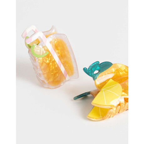 Broches Sets Foodie Amarillo Medio