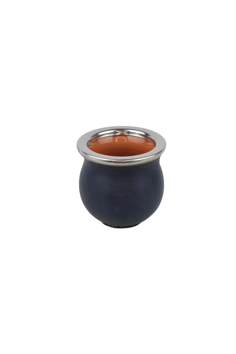 Mate ceramica forrado chico Azul