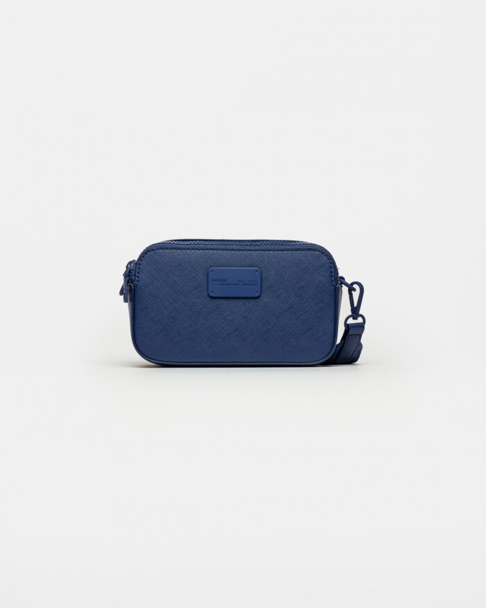 Bandolera Penny - Amy En Efecto Cuero Zaffiano Azul