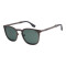 Lentes De Sol One Piece Redondo De Acero Inoxidable Verde/Ónix