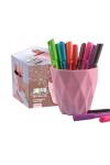 Portalápices plástico trama romboidal ibi craft tendance rosado Portalápices plástico trama romboidal ibi craft tendance rosado